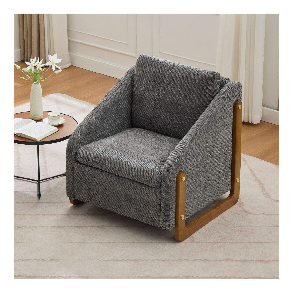 Walnut Bracket Armchair